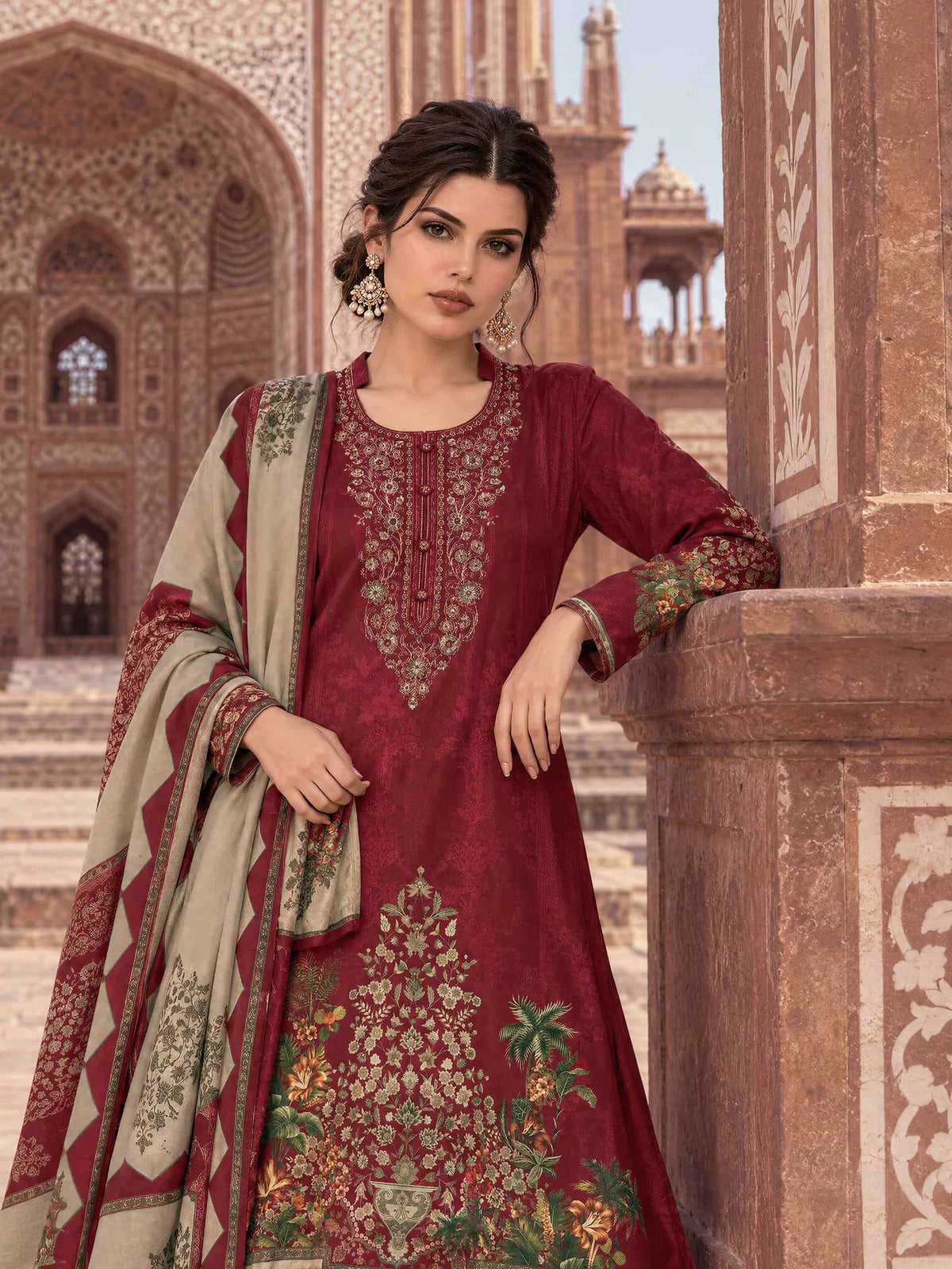 Varsha Fashion Siddaqi Viscose Pashmina Digital Printed Dress Material