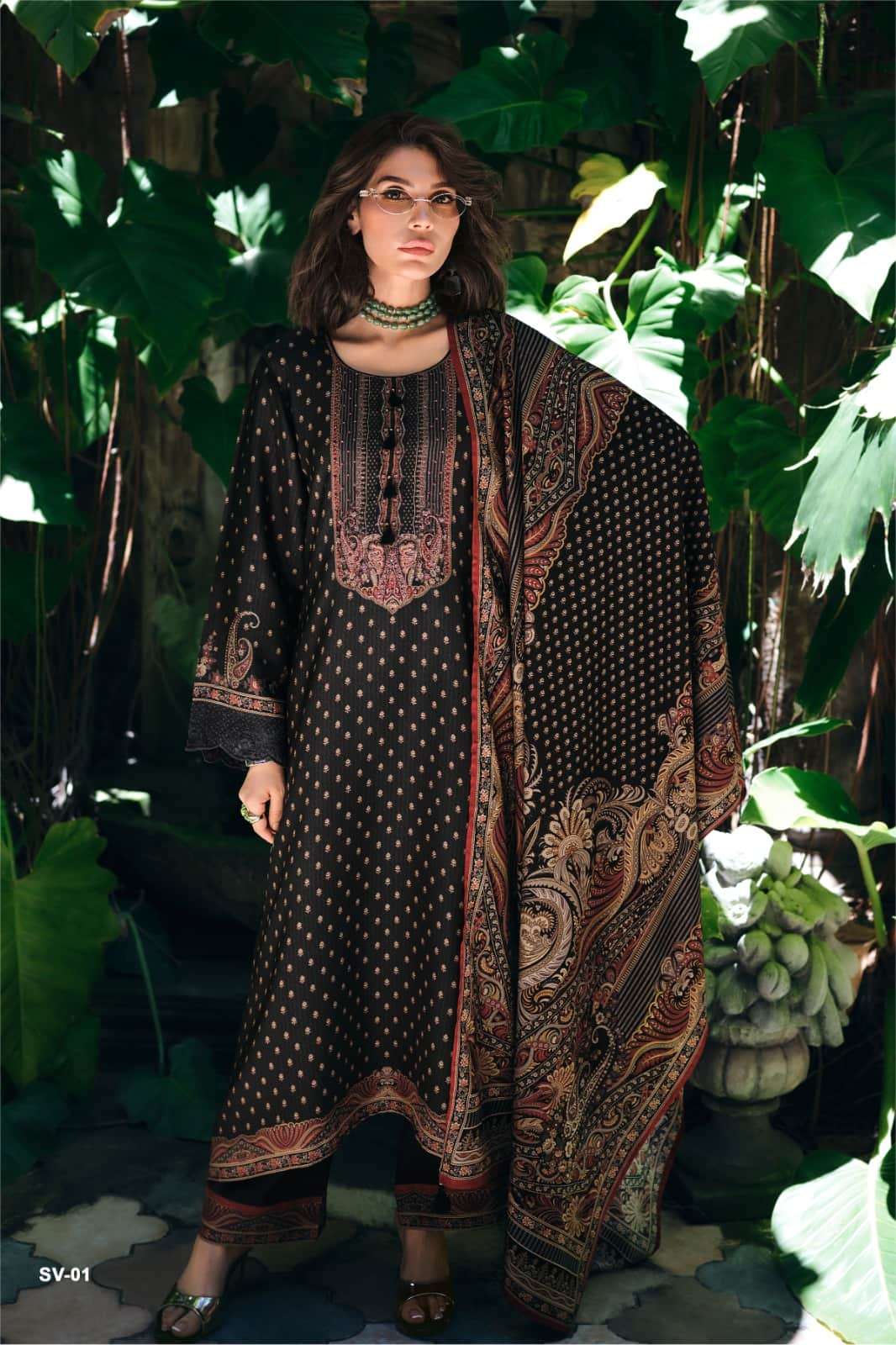Varsha Fashion Svara Premium Viscose Crape Dress Material