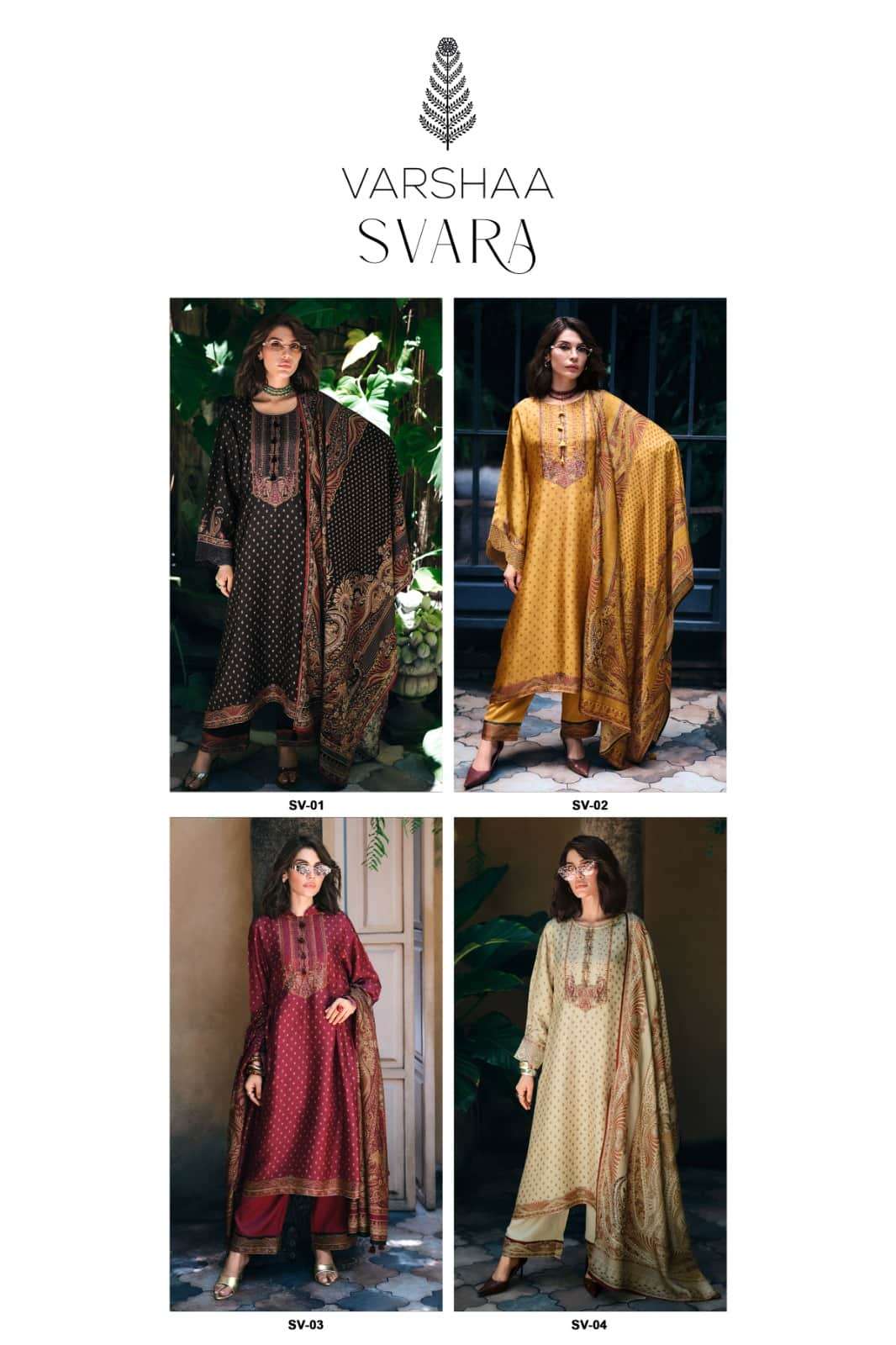 Varsha Fashion Svara Premium Viscose Crape Dress Material