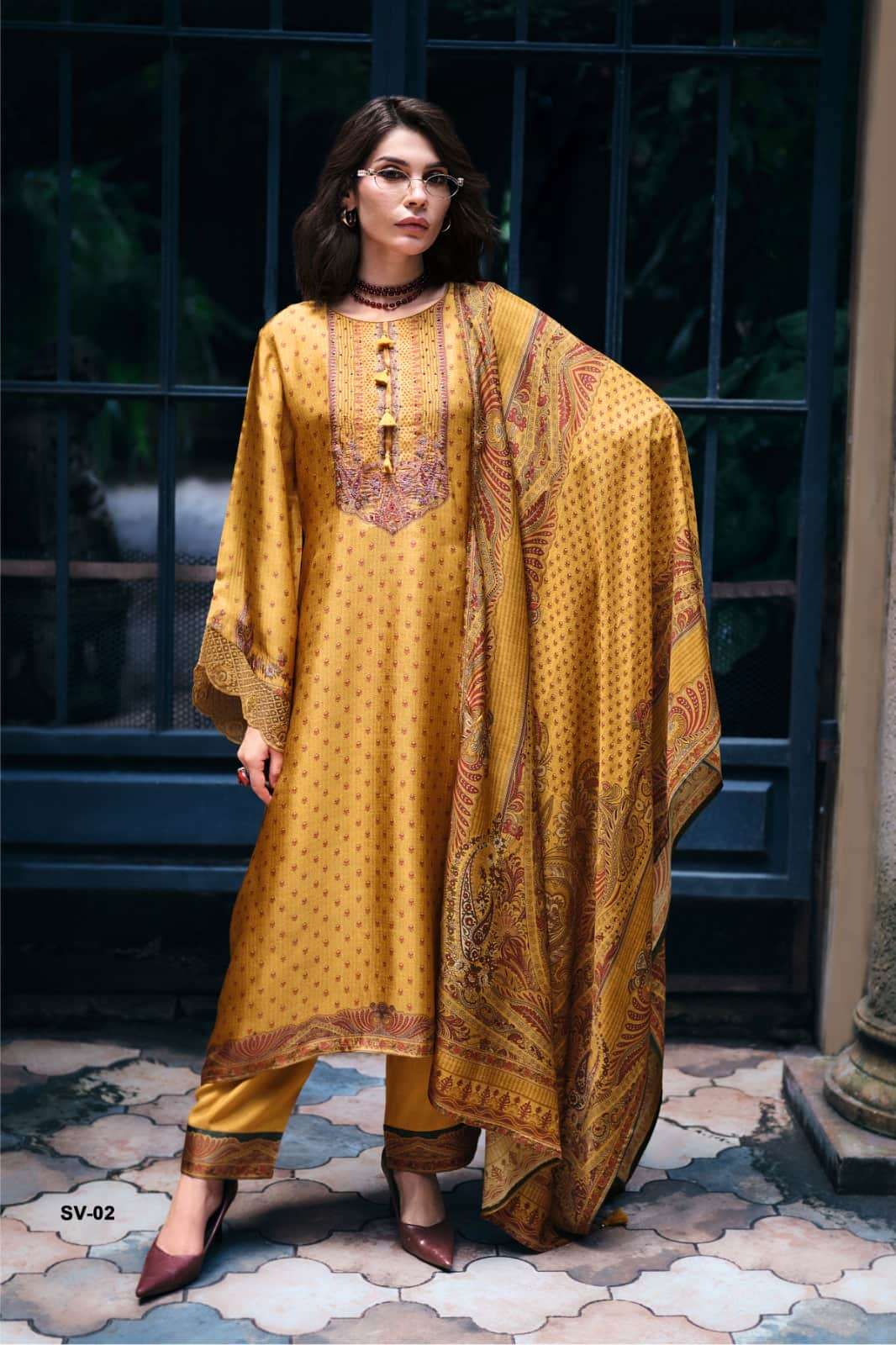 Varsha Fashion Svara Premium Viscose Crape Dress Material