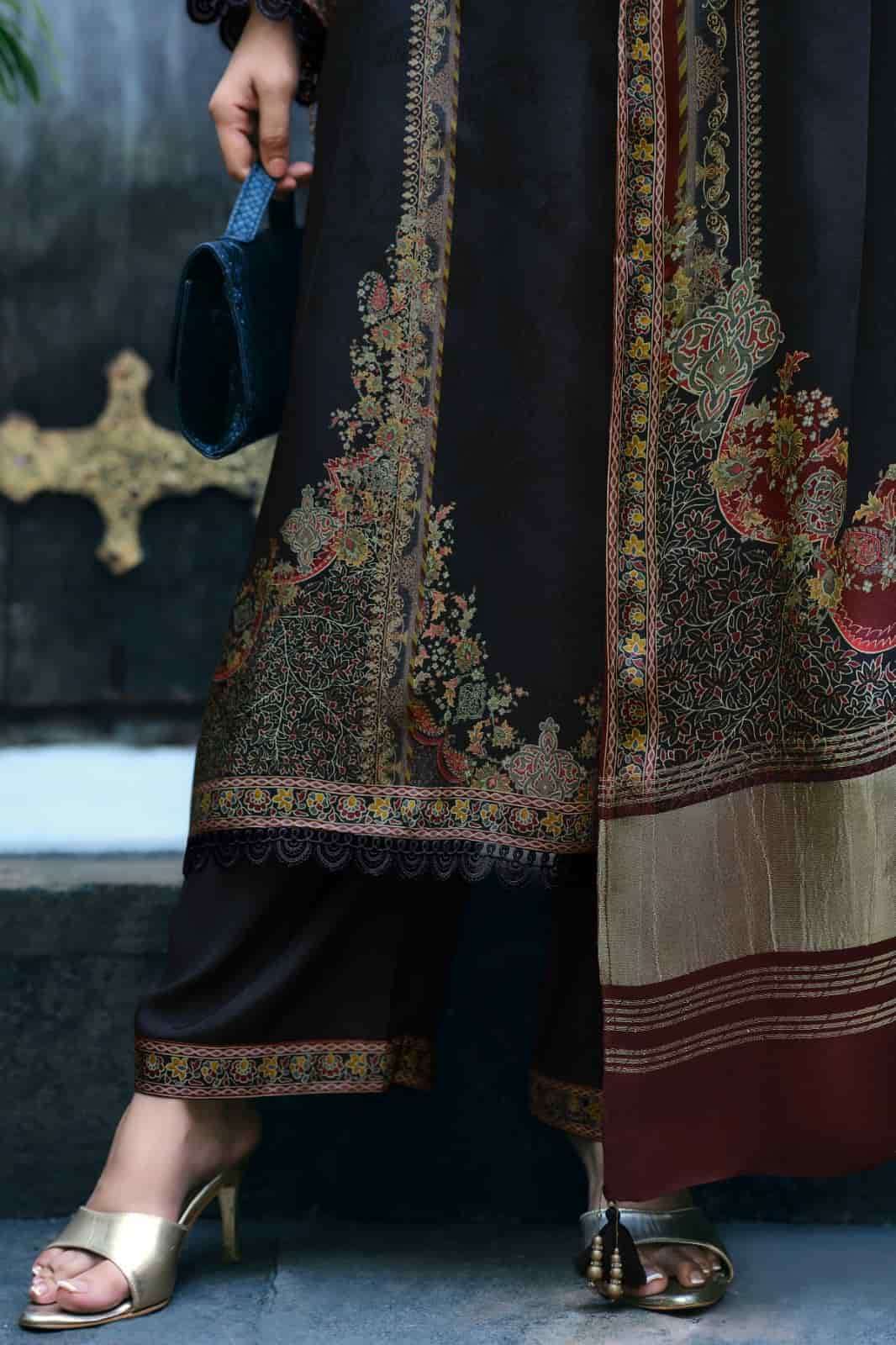 Varsha Fashion Tabriz Viscose Rose Silk Dress Material