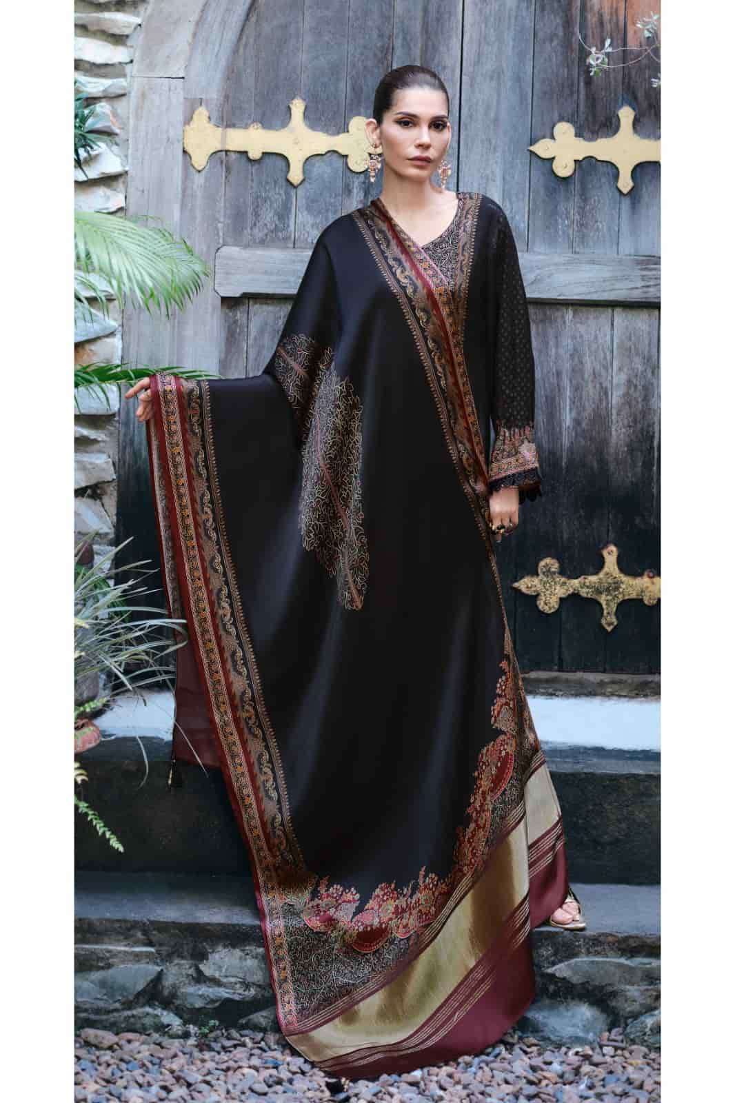 Varsha Fashion Tabriz Viscose Rose Silk Dress Material