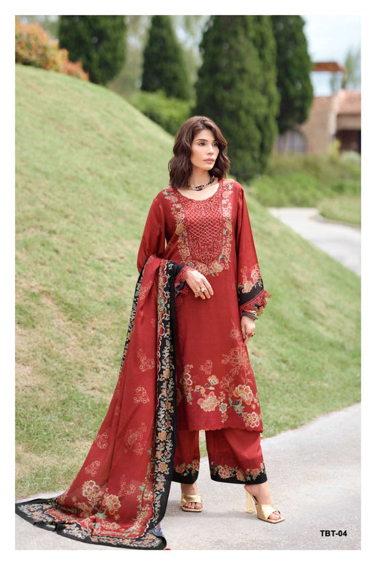Varsha Fashion The Bloom Theory Premium Muslin Dress Material - Amrah Wholesale