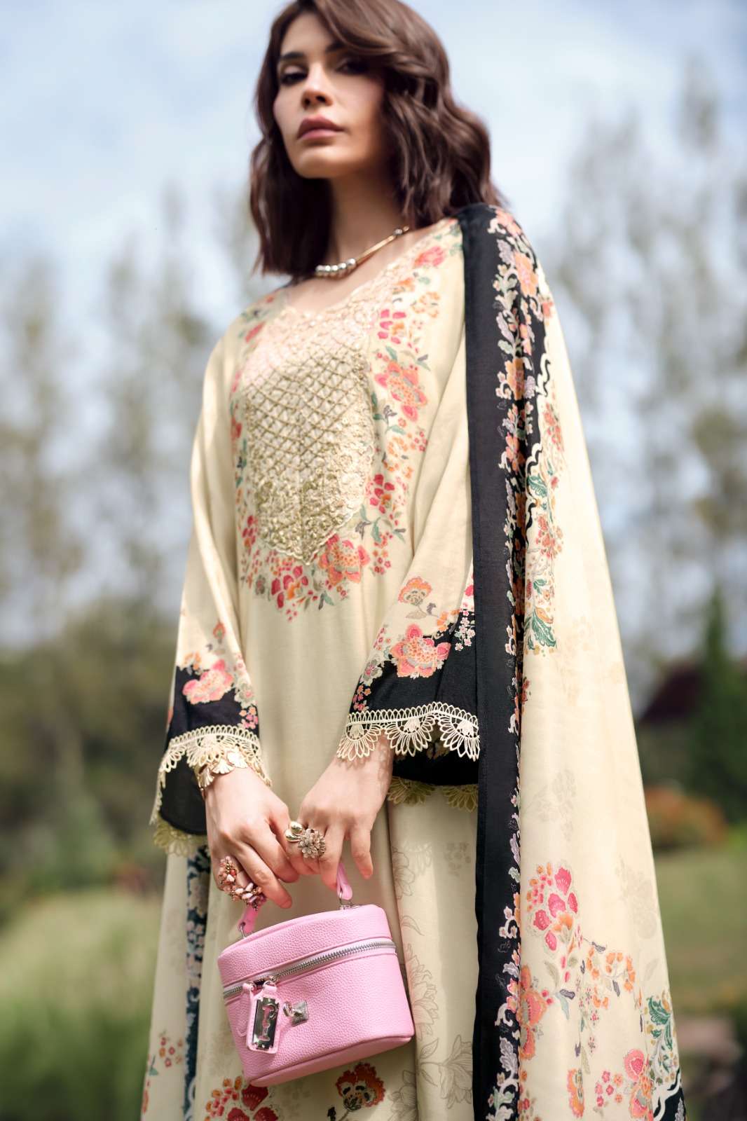Varsha Fashion The Bloom Theory Premium Muslin Dress Material - Amrah Wholesale