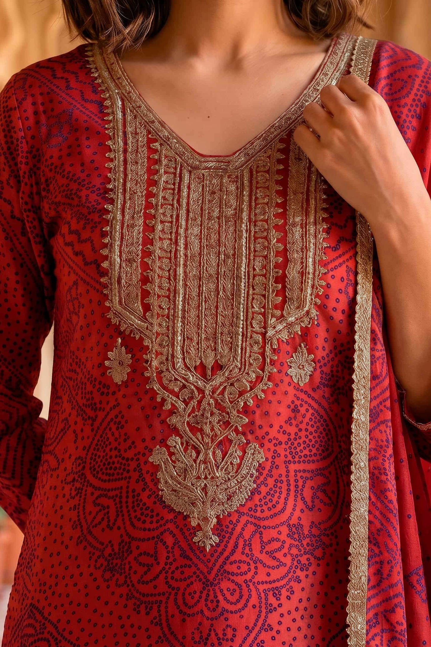 Varsha Fashion The Tie And Knot Collection Viscose Muslin Dress Material