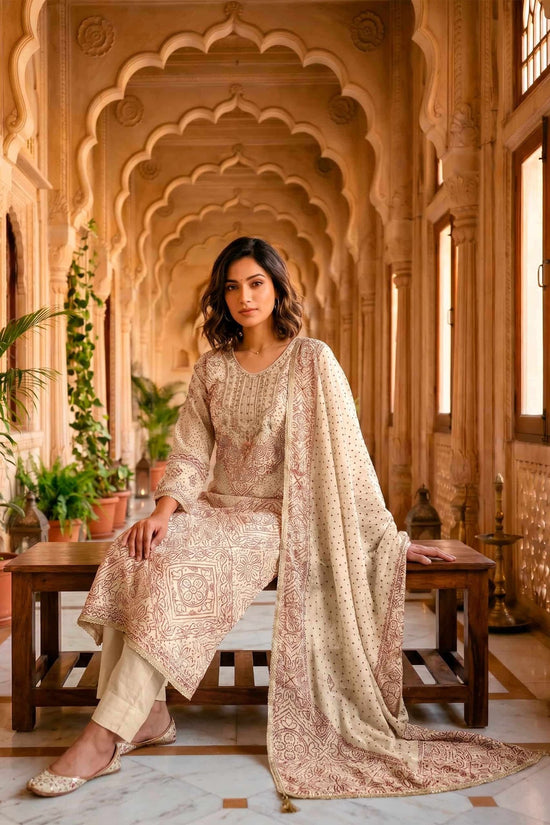 Varsha Fashion The Tie And Knot Collection Viscose Muslin Dress Material - Amrah Wholesale