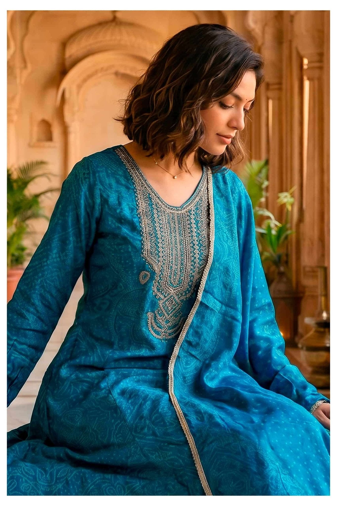 Varsha Fashion The Tie And Knot Collection Viscose Muslin Dress Material - Amrah Wholesale