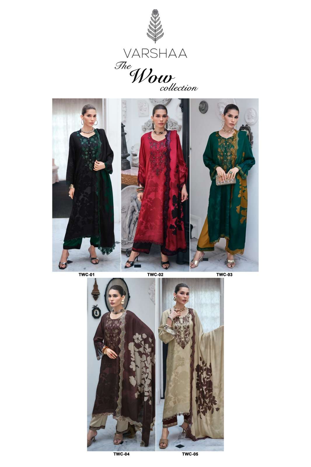 Varsha Fashion The Wow Collection Premium Muslin Dress Material
