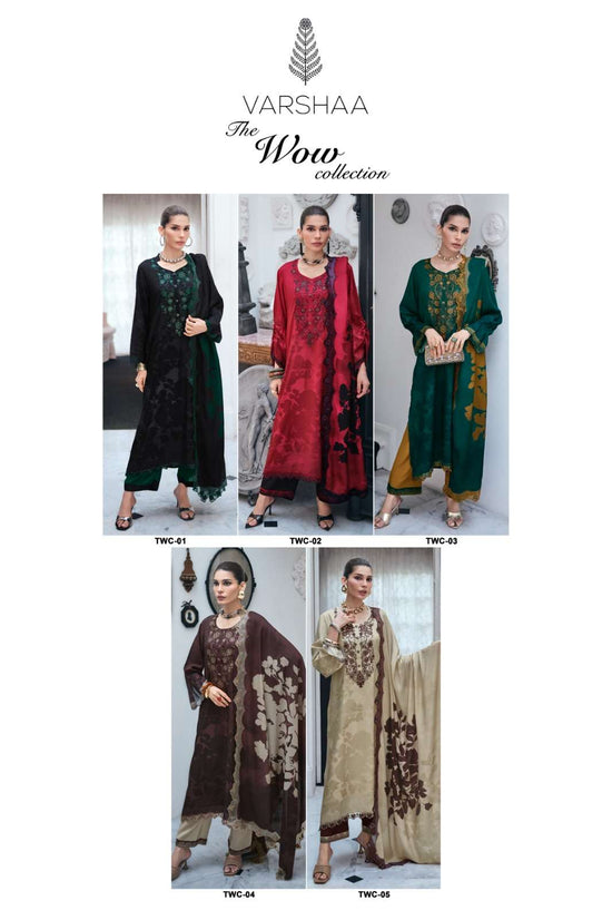 Varsha Fashion The Wow Collection Premium Muslin Dress Material