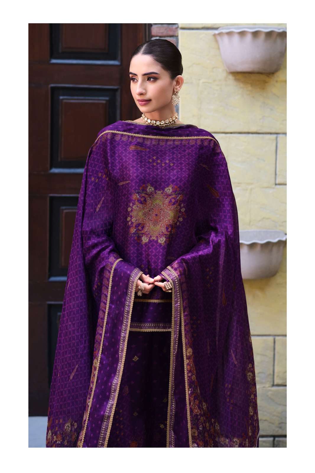 Varsha Fashion Tishya Viscose Handwork Dress Material