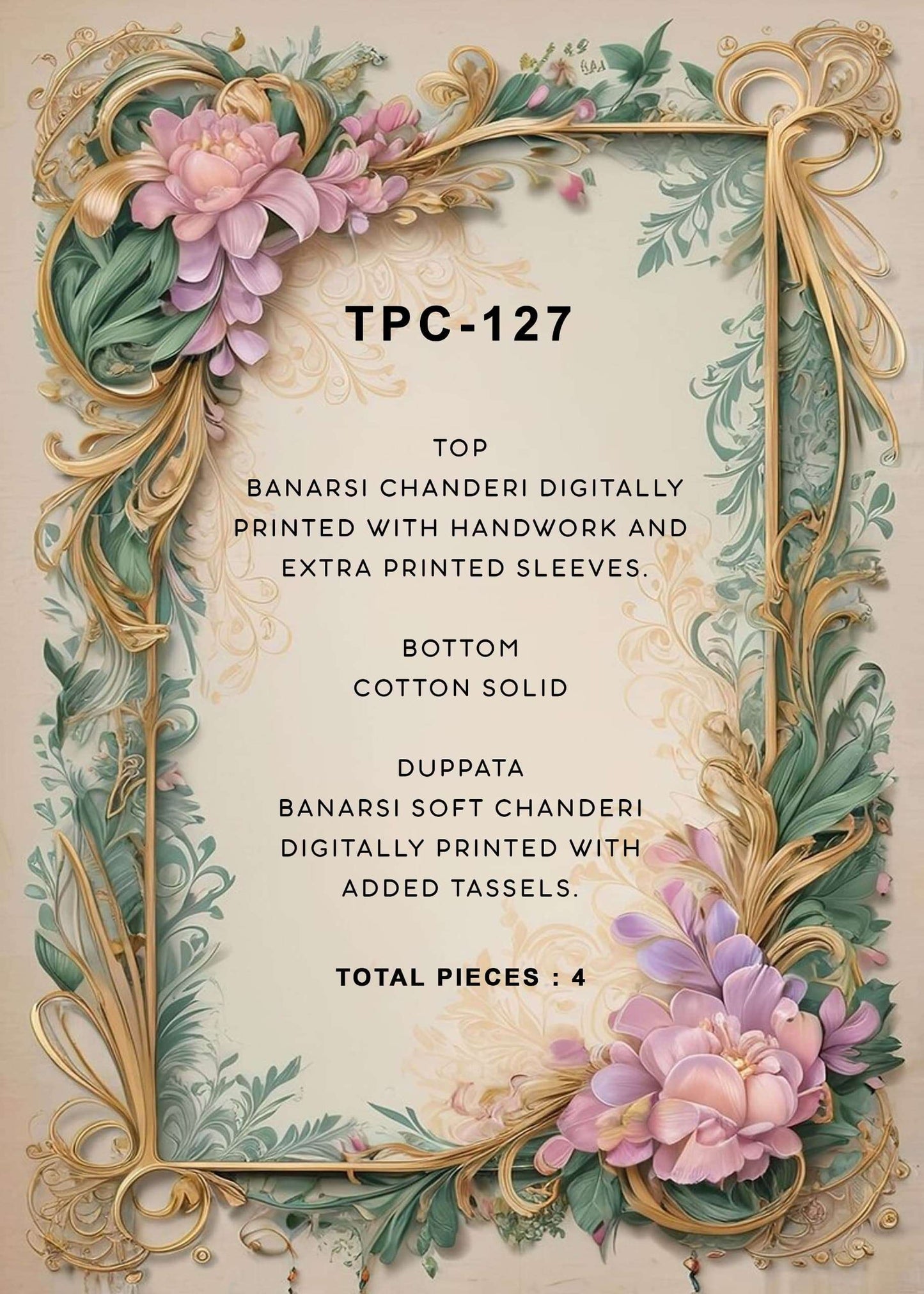 Varsha Fashion Tpc 127 Banarasi Chanderi Dress Material