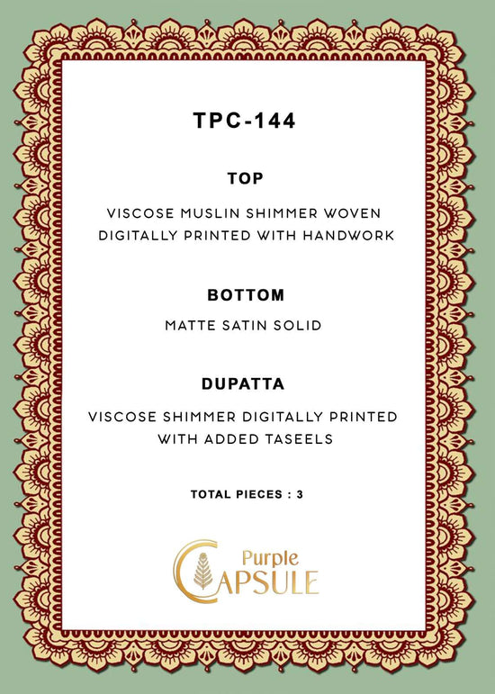 Varsha Fashion TPC 144 Viscose Muslin Dress Material
