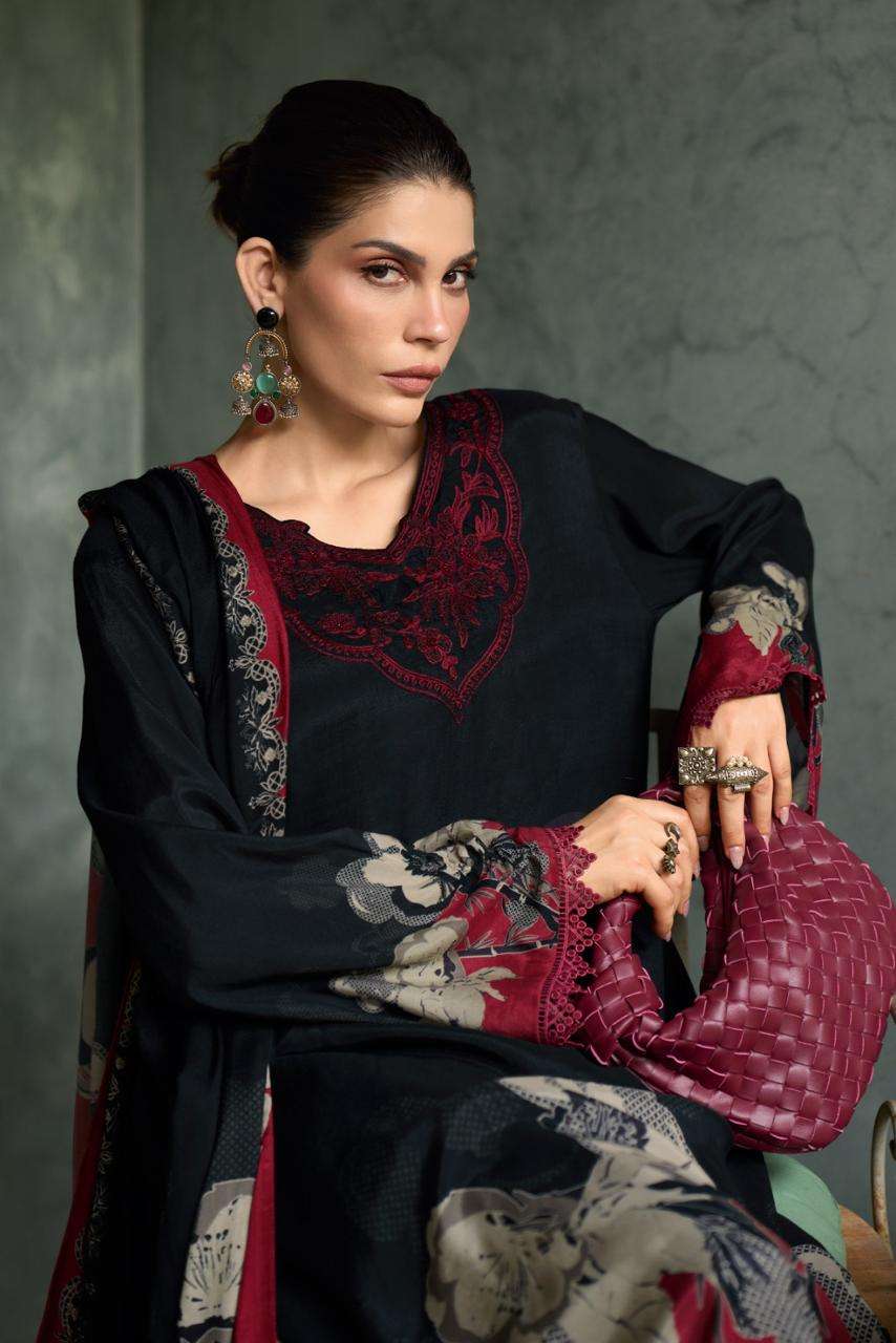 Varsha Fashion Tuscany Digital Printed Muslin Dress Material - Amrah Wholesale