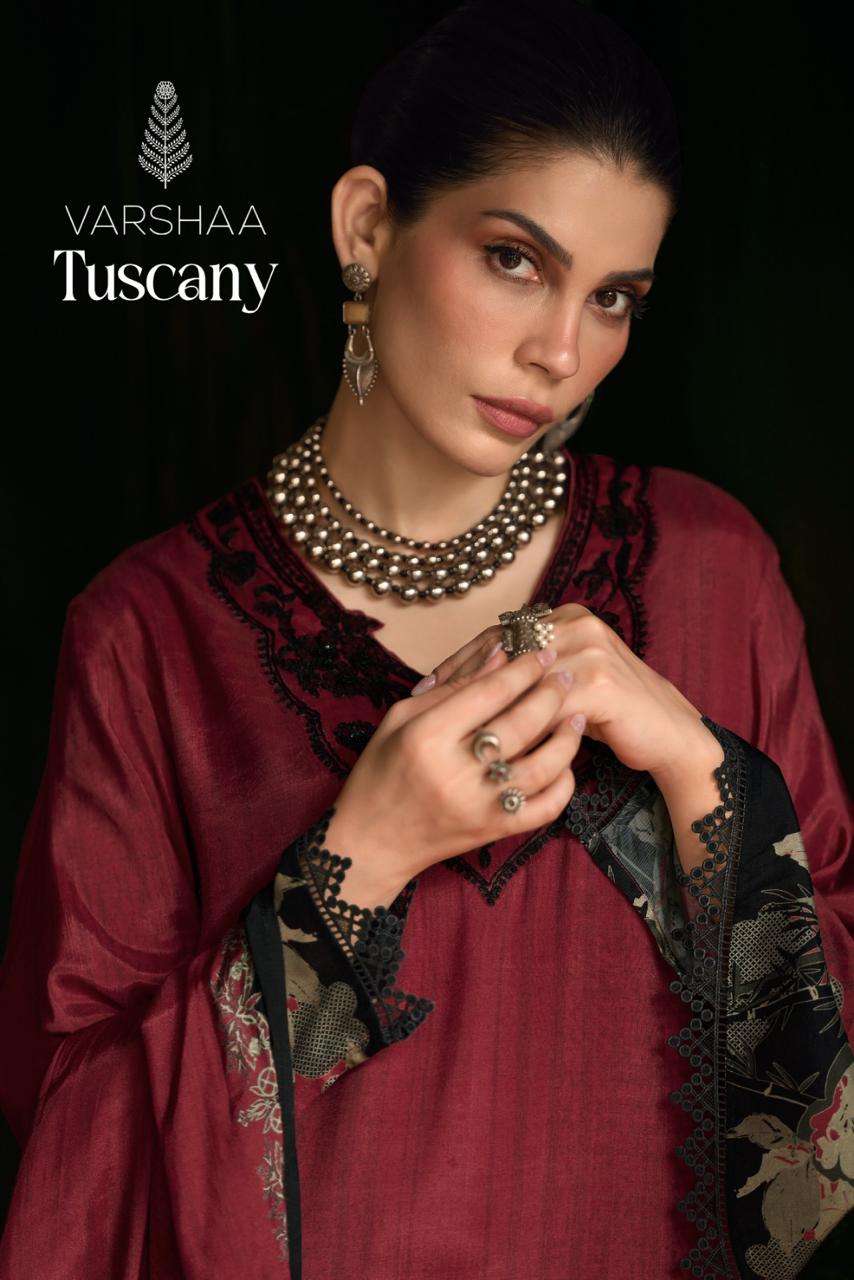 Varsha Fashion Tuscany Digital Printed Muslin Dress Material - Amrah Wholesale