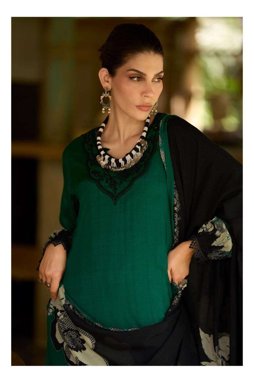 Varsha Fashion Tuscany Digital Printed Muslin Dress Material - Amrah Wholesale