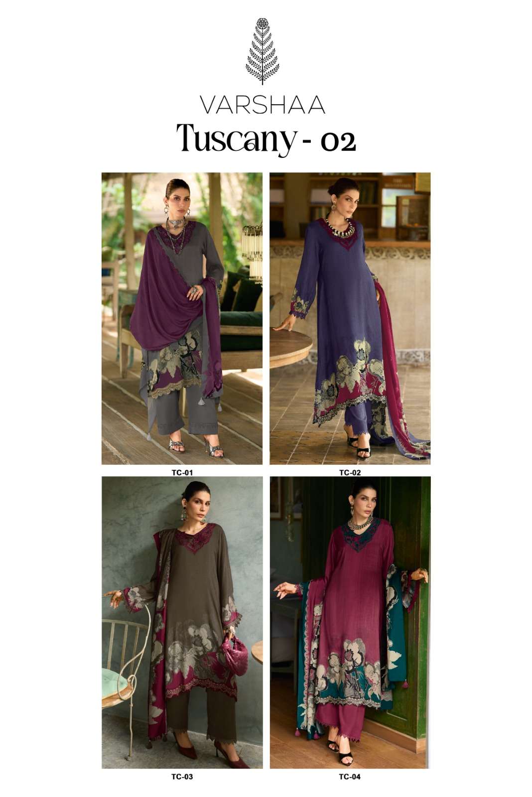 Varsha Fashion Tuscany Vol 2 Viscose Muslin Dress Material