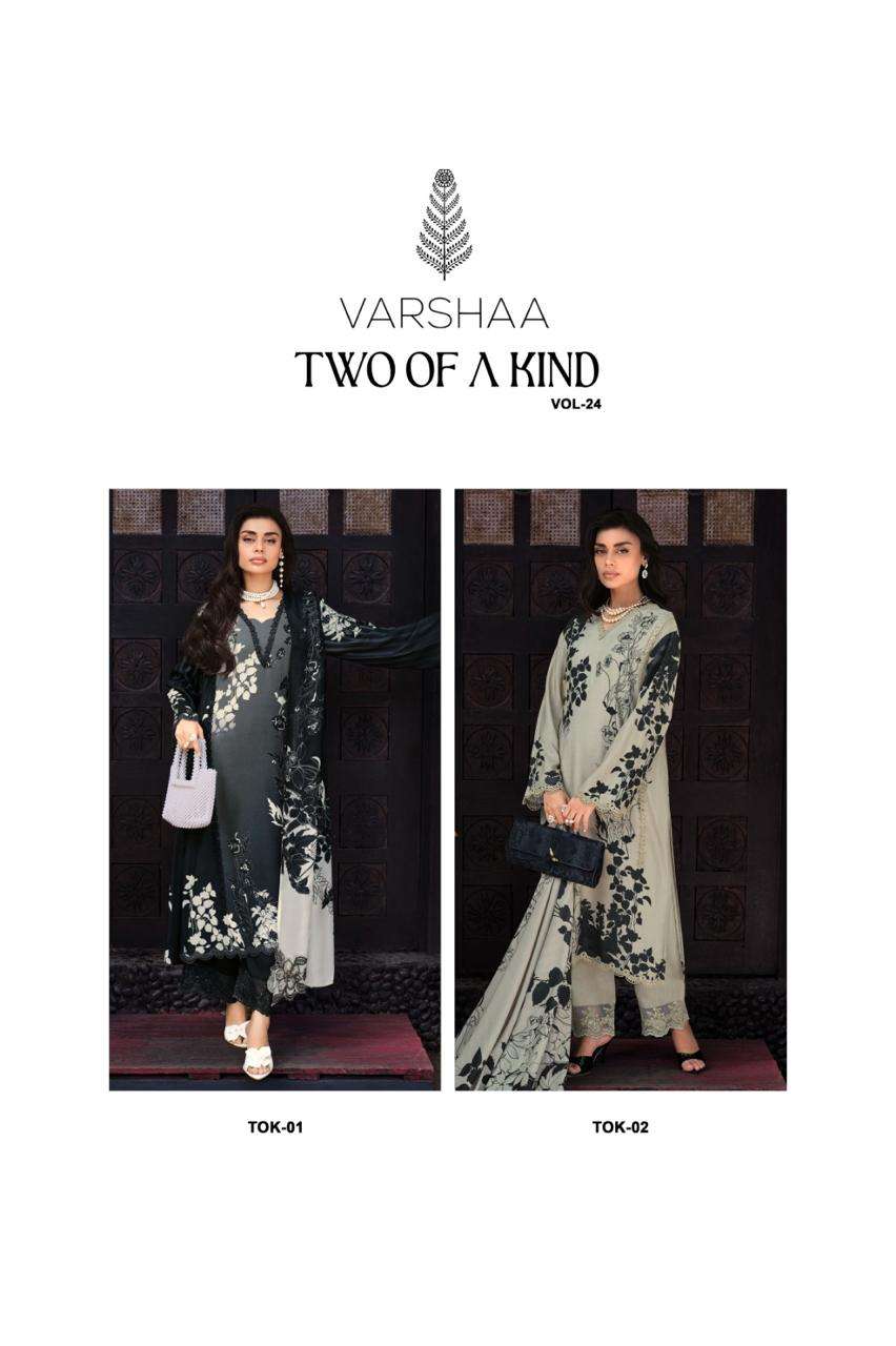Varsha Fashion Two Of A Kind Vol 24 Viscose Muslin Dress Material