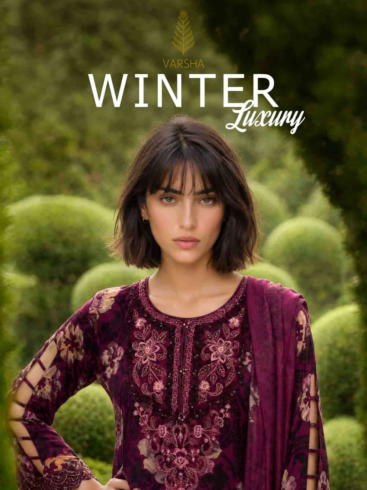 Varsha Fashion Winter Luxury Pashmina Silk Pakistani Suit