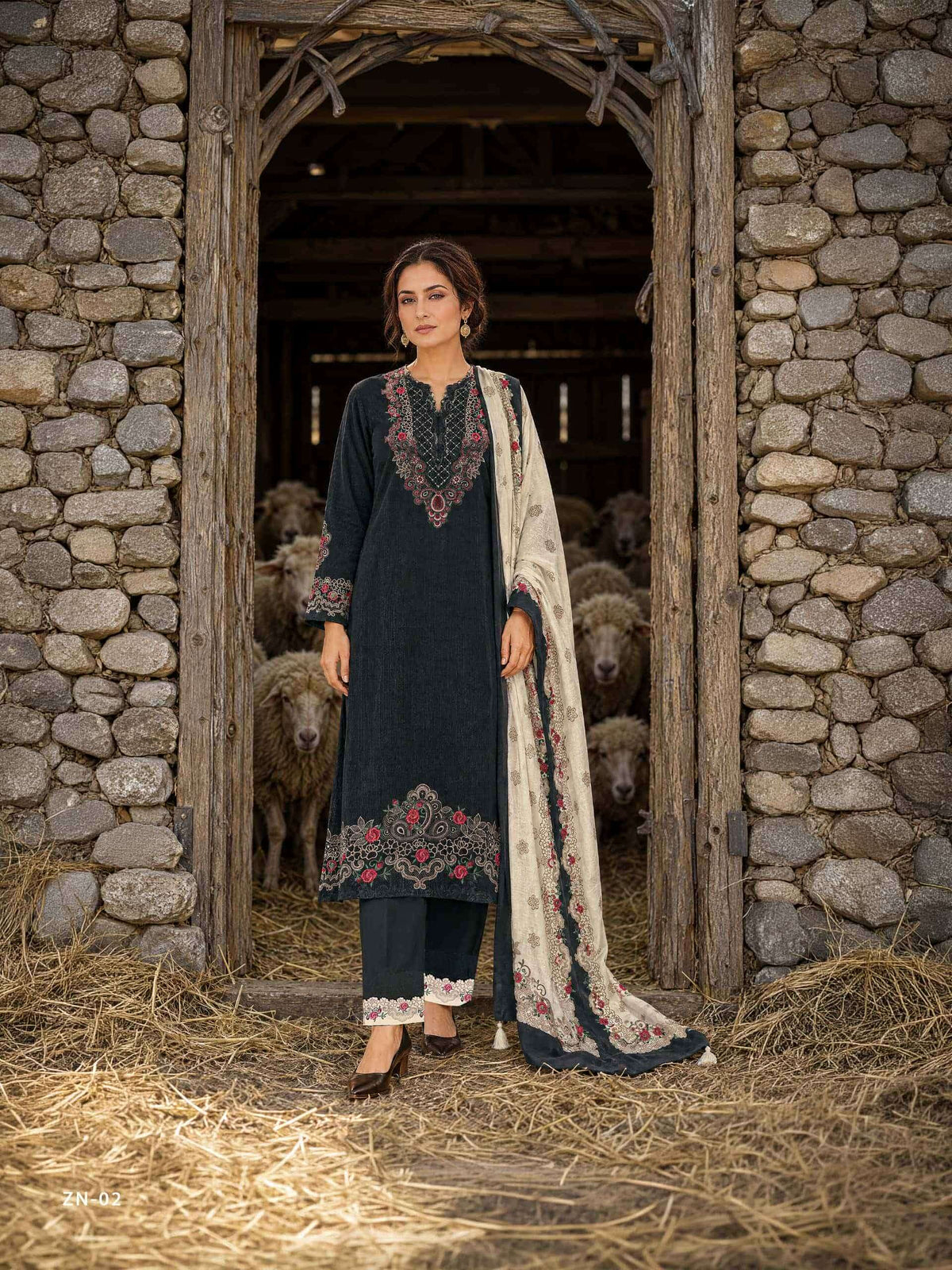 Varsha Fashion Zenya Cord Pashmina Winter Dress Material