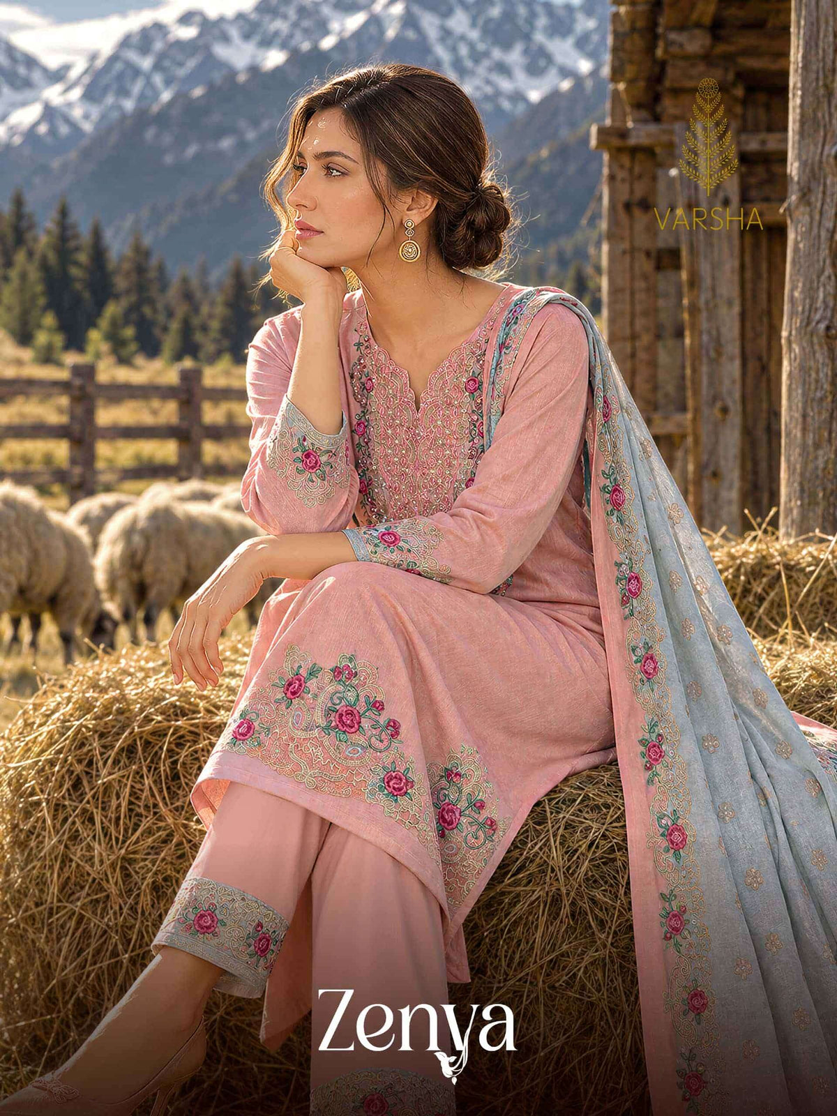 Varsha Fashion Zenya Cord Pashmina Winter Dress Material