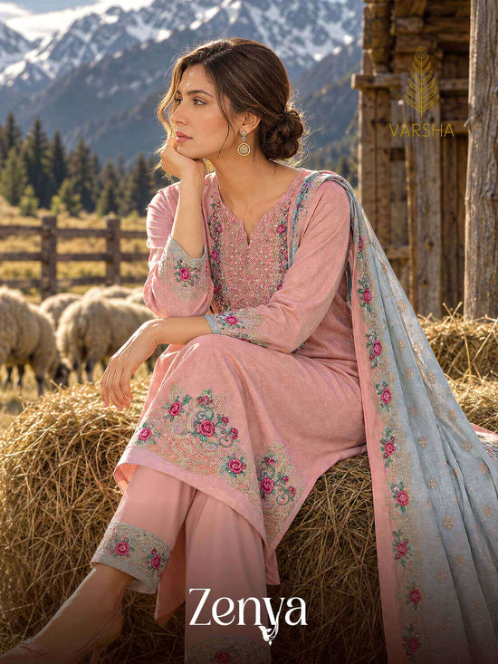 Varsha Fashion Zenya Cord Pashmina Winter Dress Material