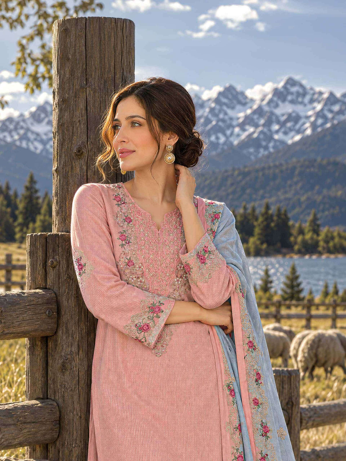 Varsha Fashion Zenya Cord Pashmina Winter Dress Material