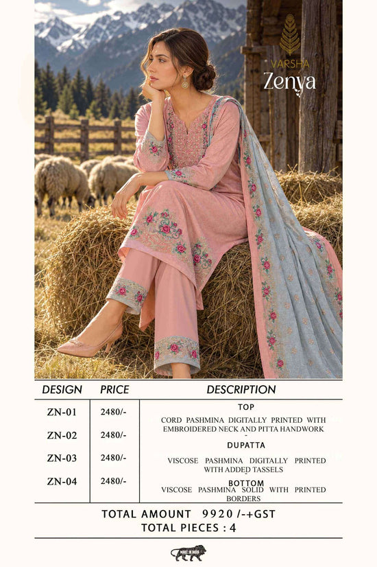 Varsha Fashion Zenya Cord Pashmina Winter Dress Material