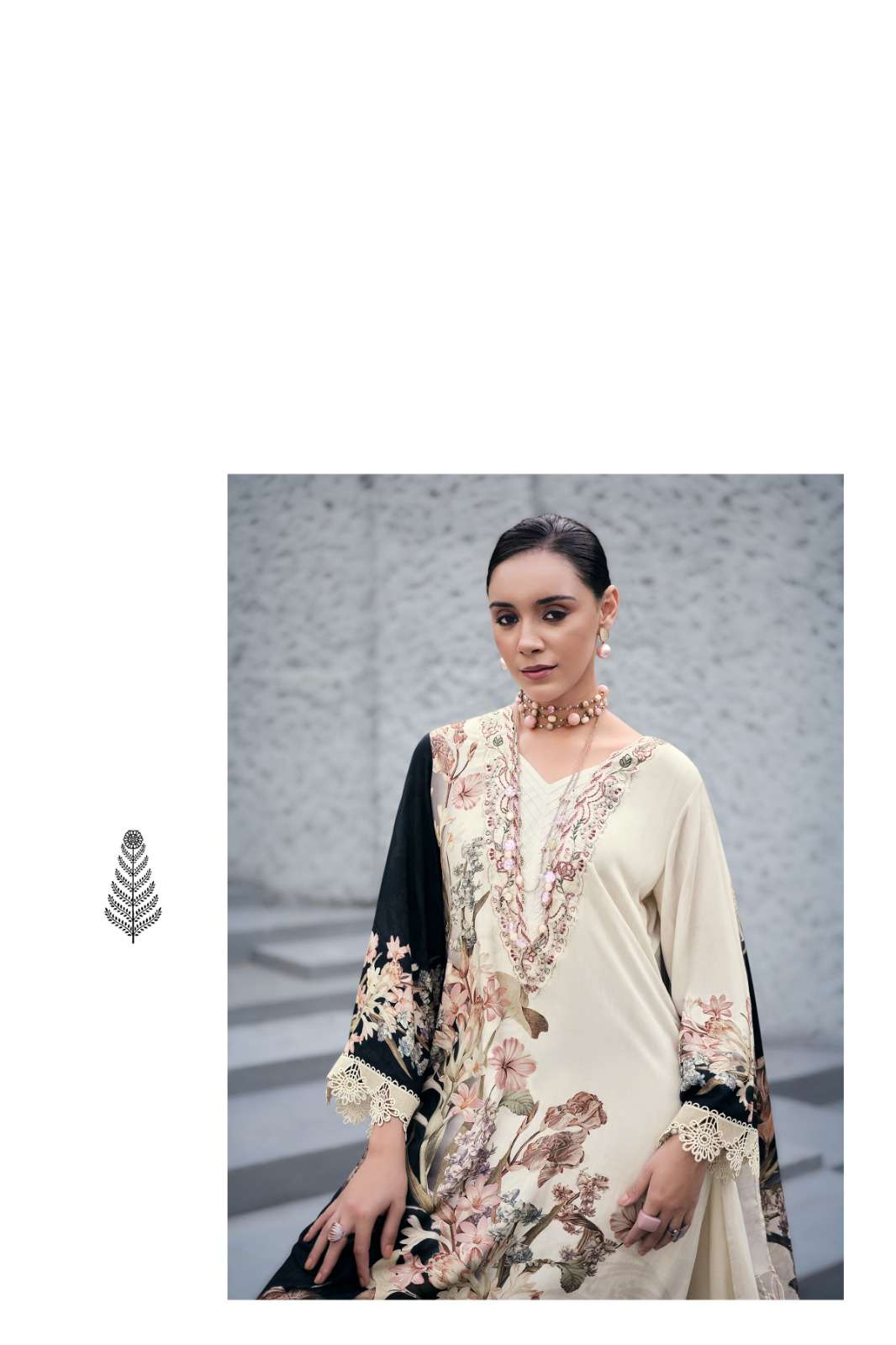 Varsha Florenza Viscose Muslin Dress Material - Amrah Wholesale
