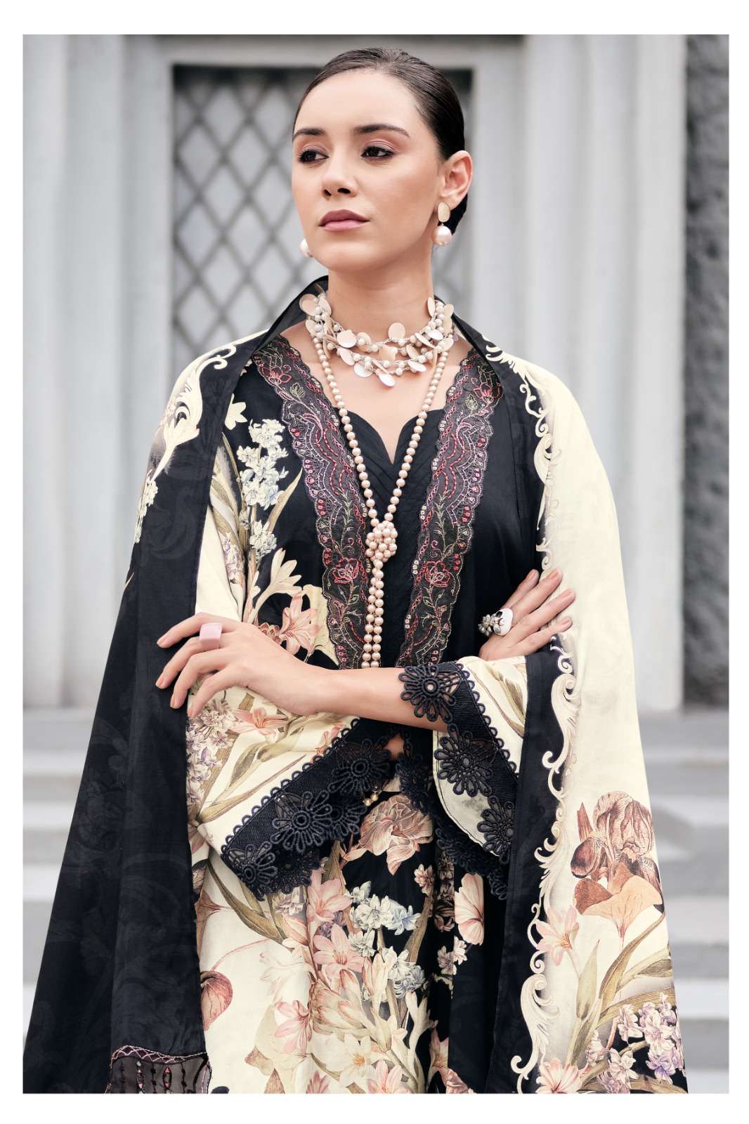 Varsha Florenza Viscose Muslin Dress Material - Amrah Wholesale
