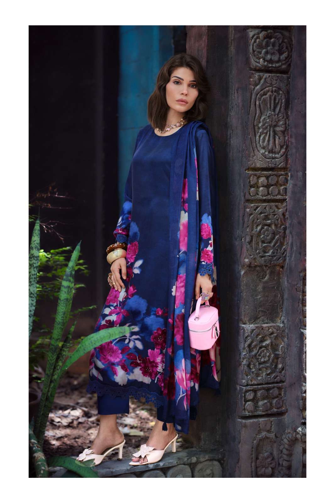 Varsha Garden Memoir Viscose Crape Dress Material - Amrah Wholesale