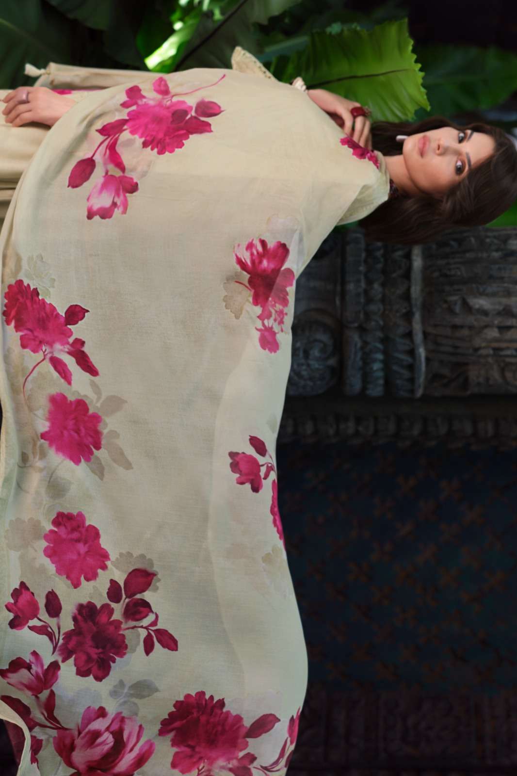 Varsha Garden Memoir Viscose Crape Dress Material - Amrah Wholesale