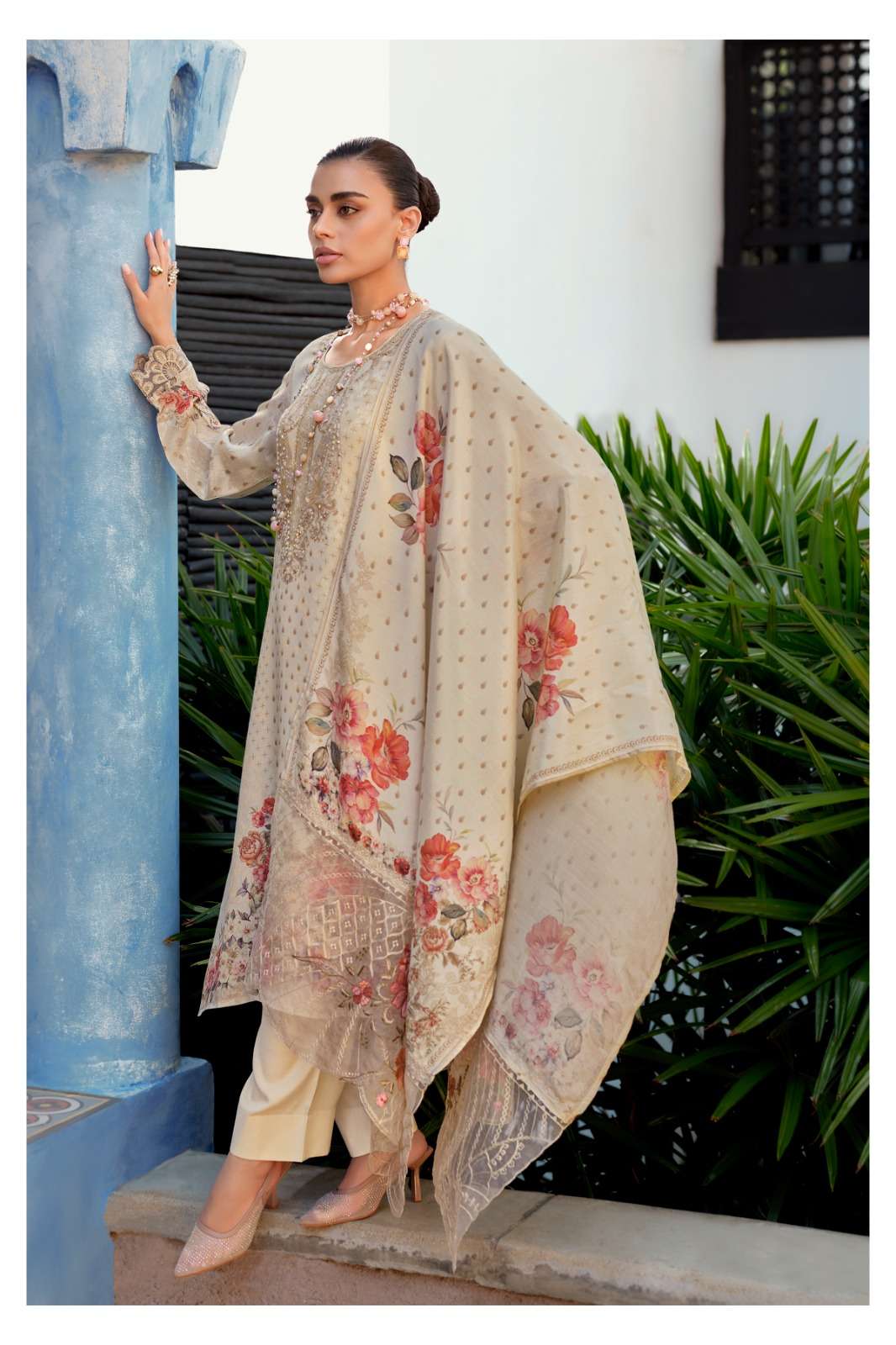Varsha Golden Soul Shimmer Dress Material - Amrah Wholesale