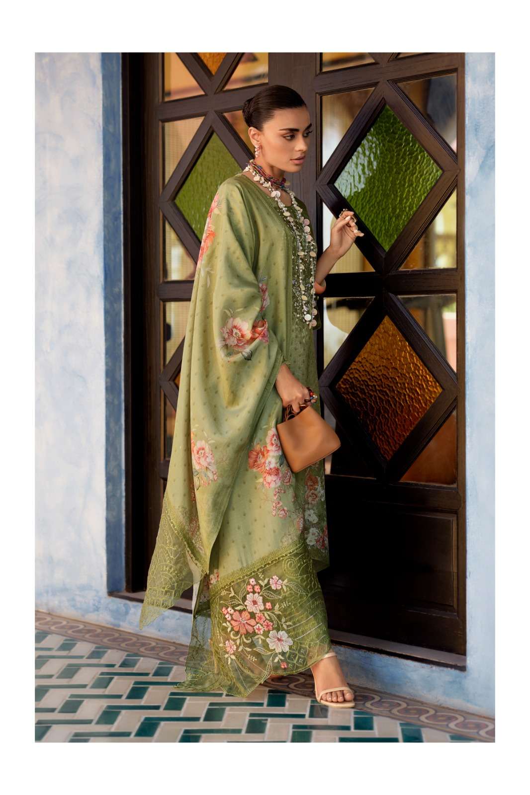 Varsha Golden Soul Shimmer Dress Material - Amrah Wholesale