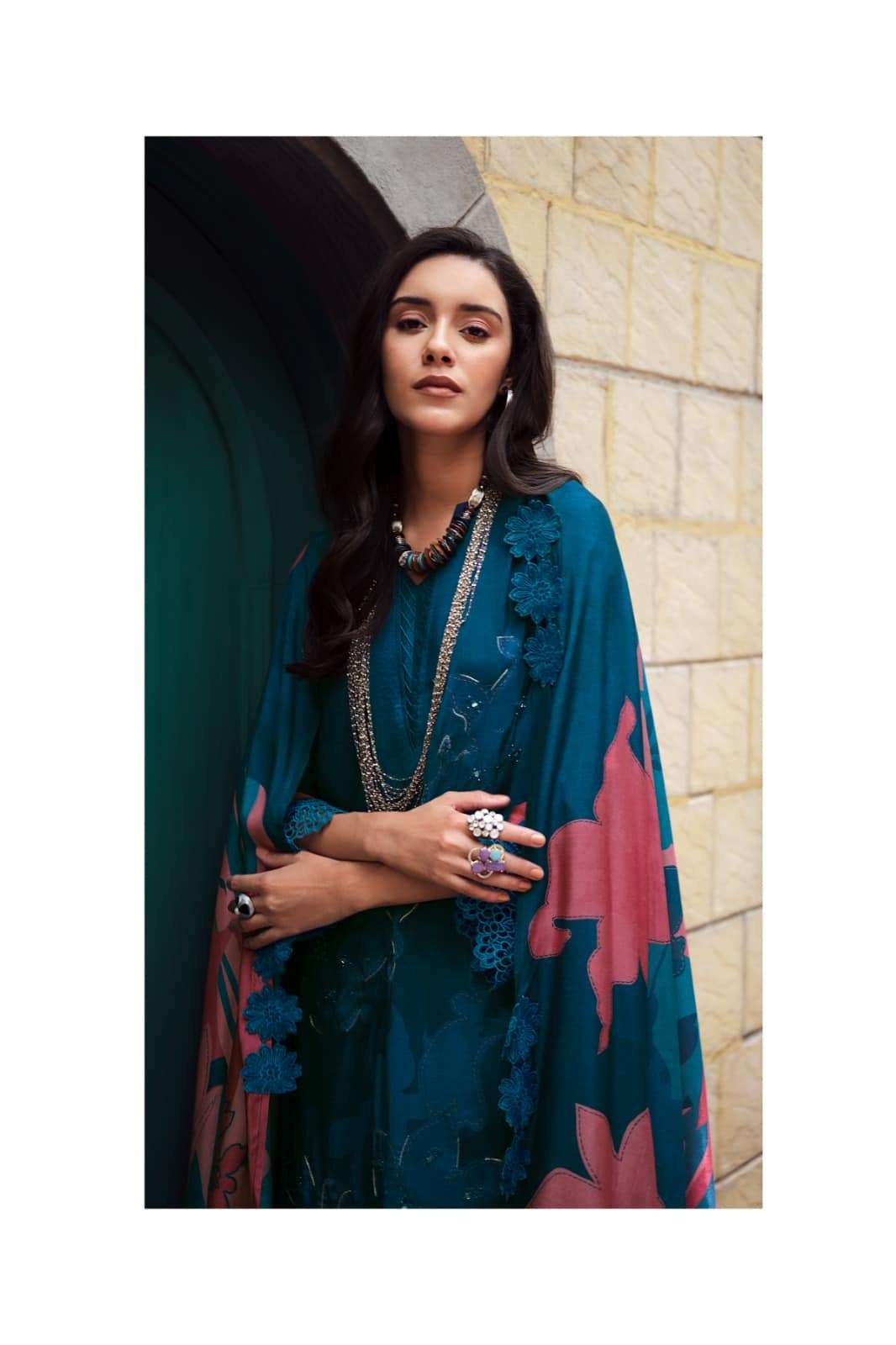Varsha Fashion House Of Tulips Premium Muslin Dress Material