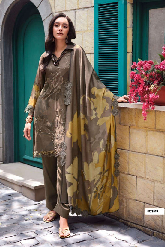 Varsha Fashion House Of Tulips Premium Muslin Dress Material