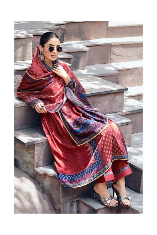 Varsha Fashion Indigo Vault Viscose Muslin Dress Material