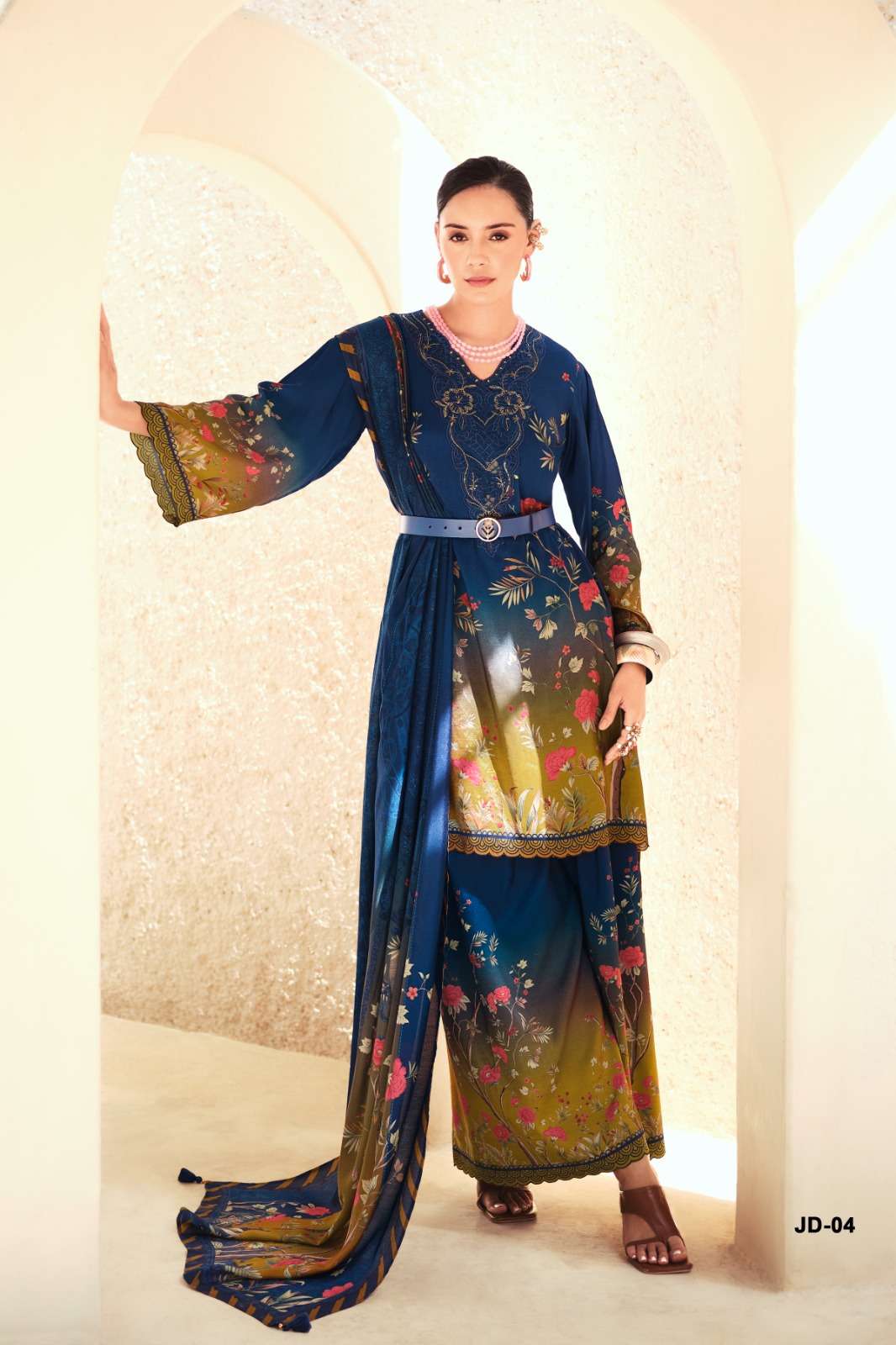 Varsha Fashion Jardin Dior Viscose Muslin Dress Material