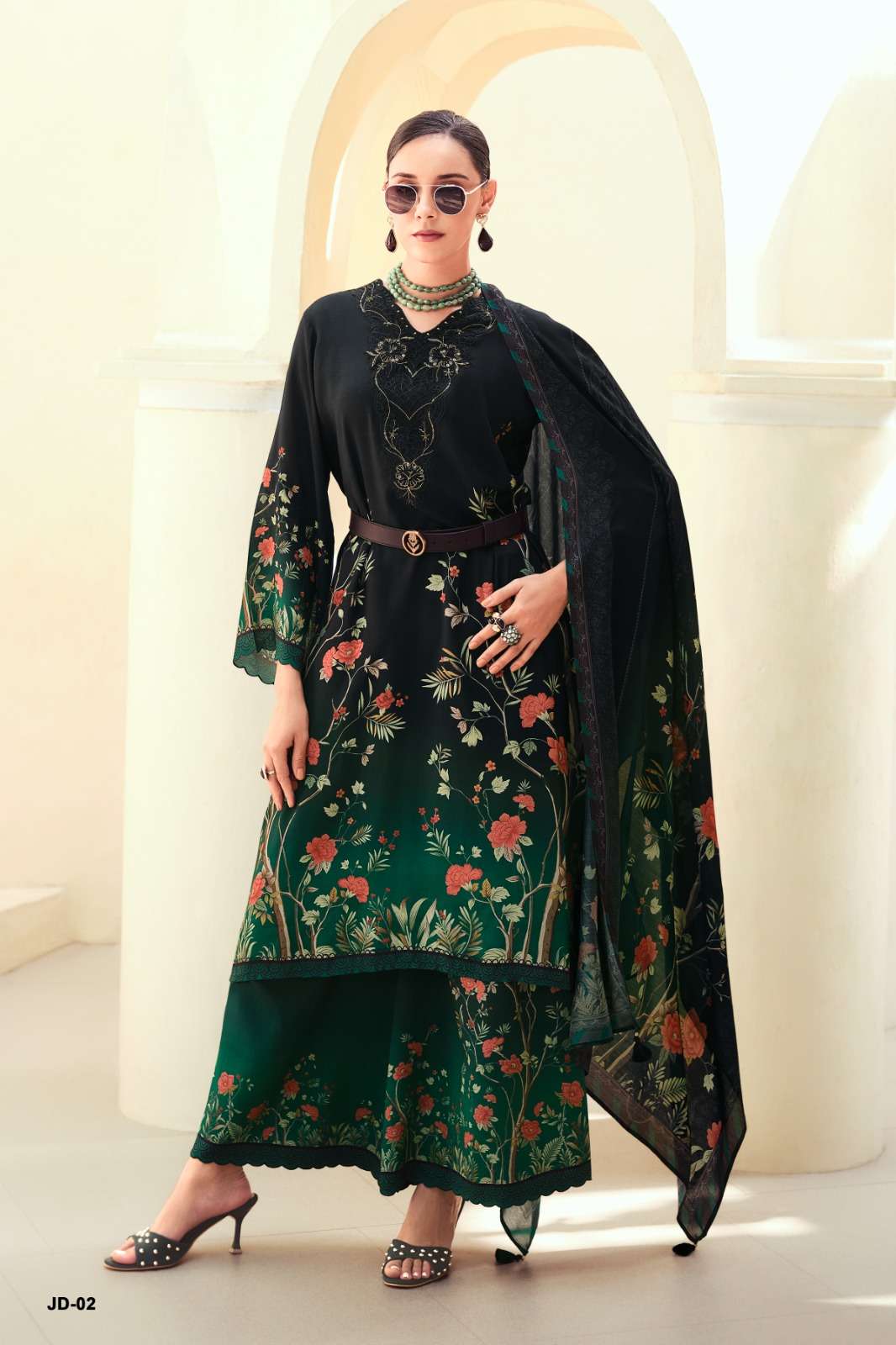 Varsha Fashion Jardin Dior Viscose Muslin Dress Material