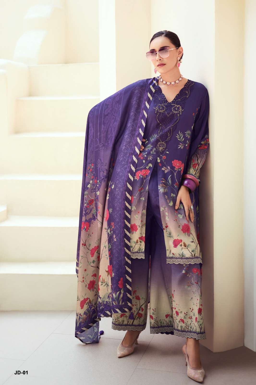Varsha Fashion Jardin Dior Viscose Muslin Dress Material