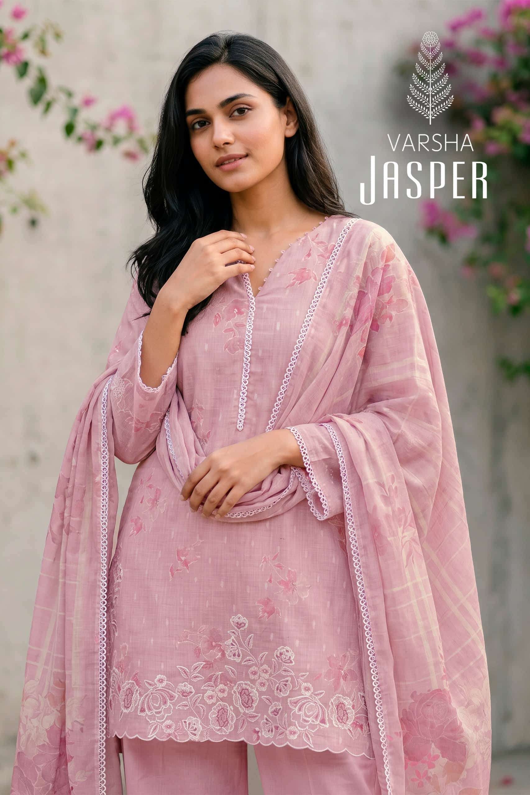 Varsha Fashion Jasper Cotton Linen Dress Material