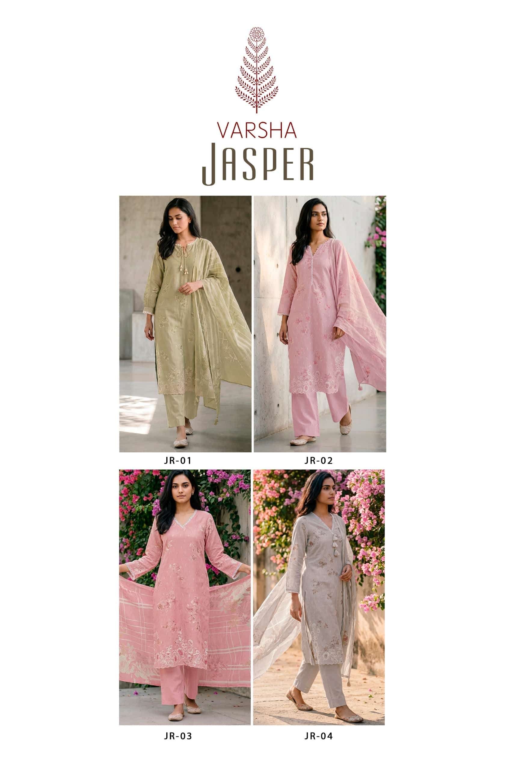 Varsha Fashion Jasper Cotton Linen Dress Material
