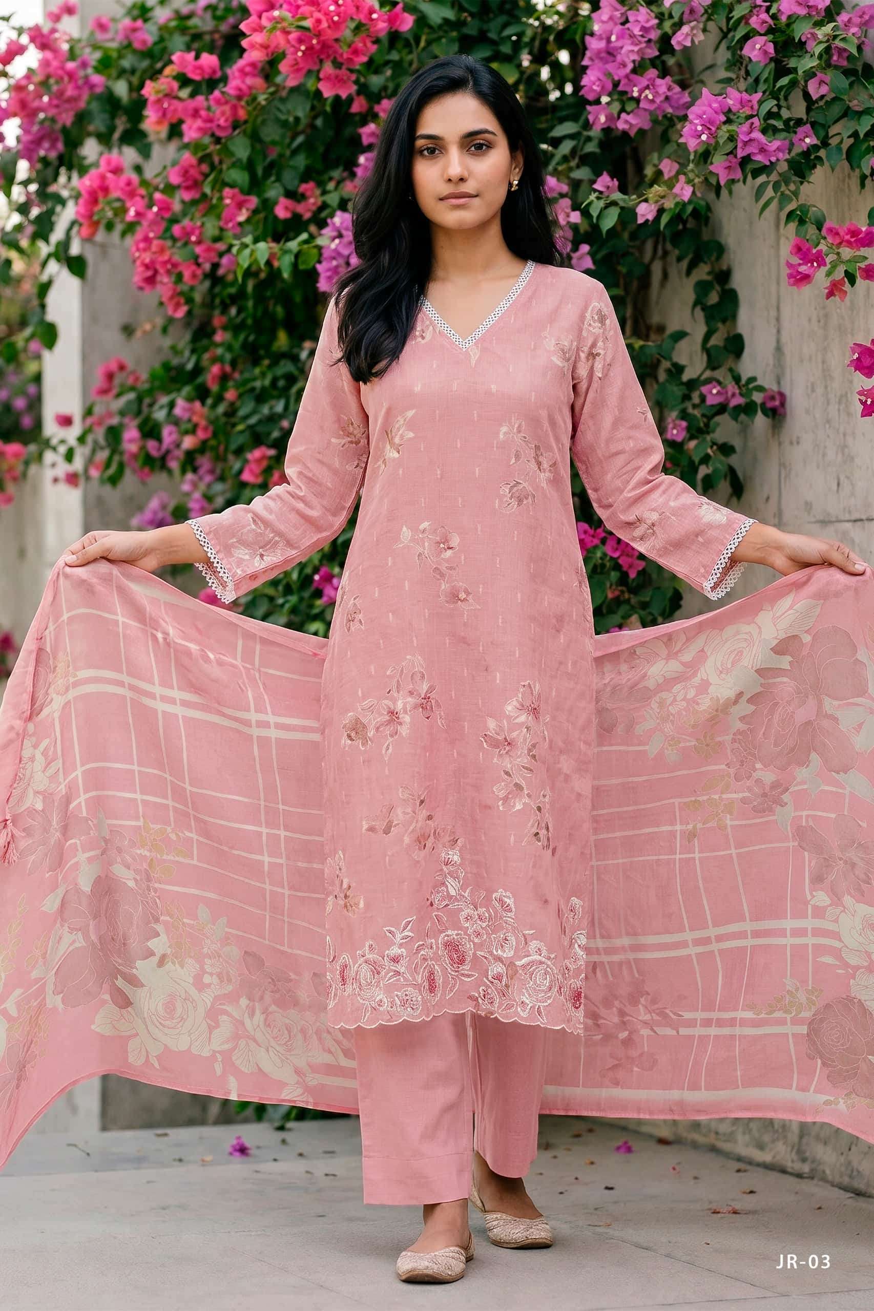 Varsha Fashion Jasper Cotton Linen Dress Material