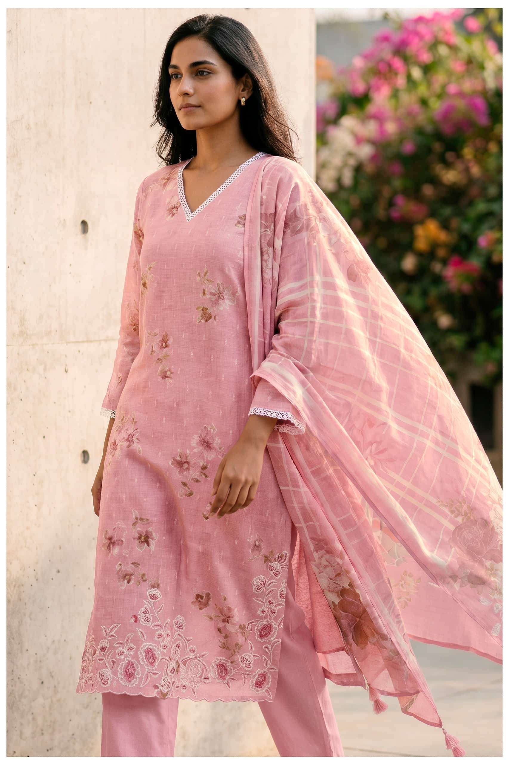 Varsha Fashion Jasper Cotton Linen Dress Material