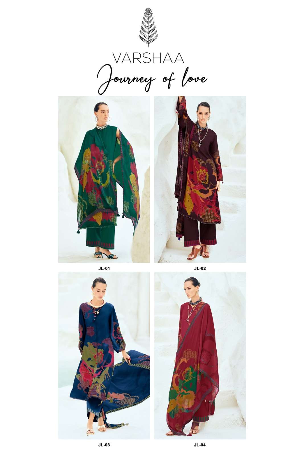 Varsha Fashion Journey Of Love Viscose Muslin Dress Material