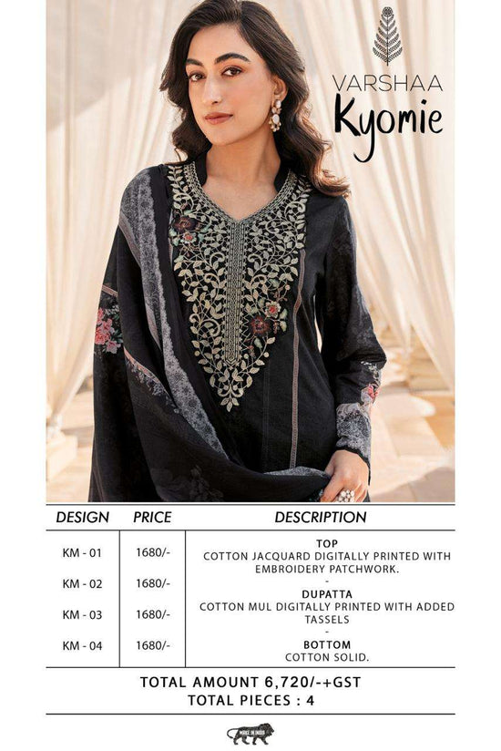 Varsha Fashion Kyomie Cotton Jacquard Dress Material