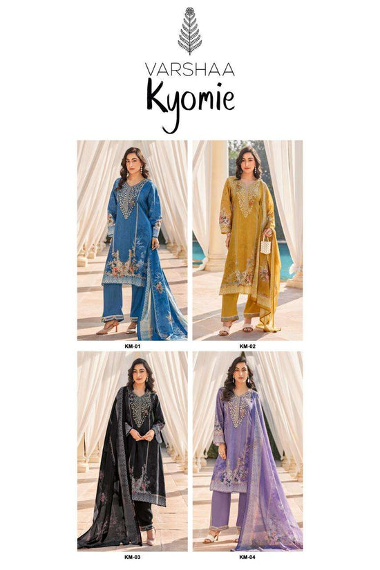 Varsha Fashion Kyomie Cotton Jacquard Dress Material