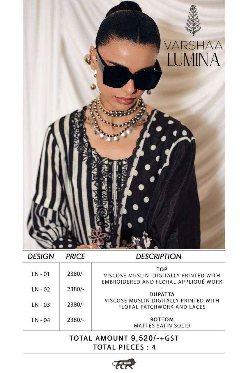 Varsha Limina Muslin Dress Material - Amrah Wholesale