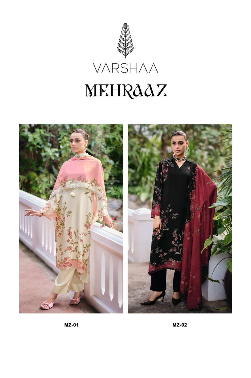 Varsha Fashion Mehraaz Muslin Dress Material Wholesale - Amrah Wholesale