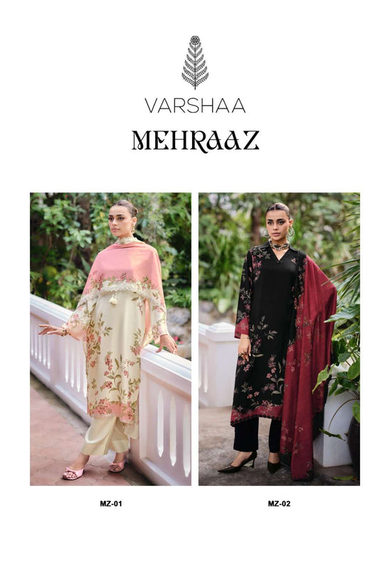 Varsha Fashion Mehraaz Muslin Dress Material Wholesale - Amrah Wholesale