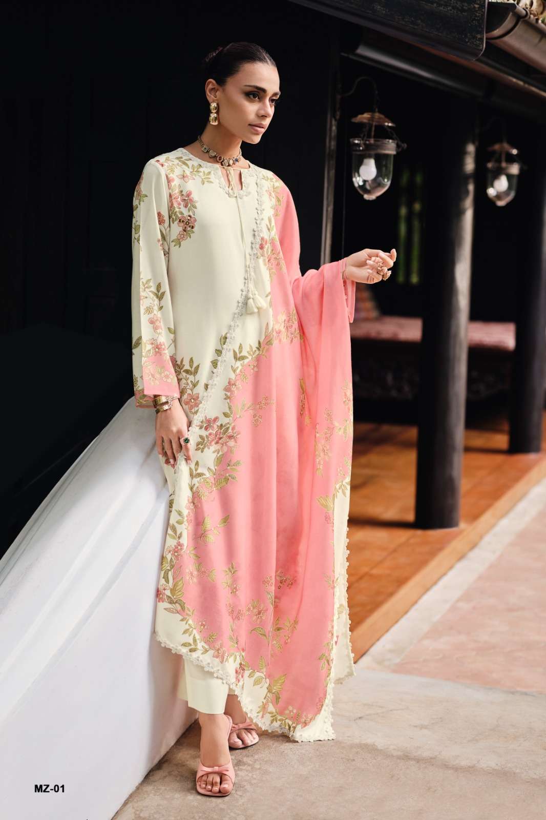 Varsha Fashion Mehraaz Muslin Dress Material Wholesale - Amrah Wholesale